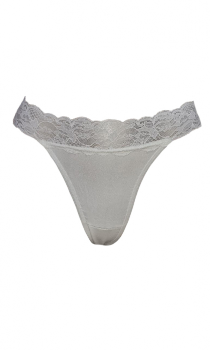 Tanga crem brau dantela [3]