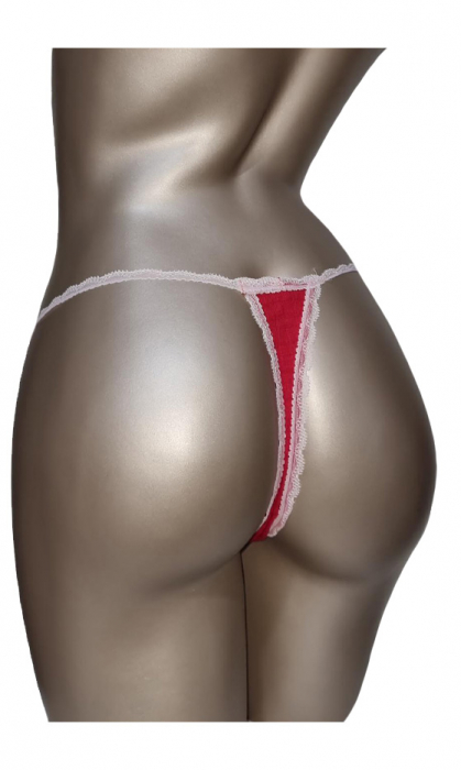 Chilot tanga rosu danteluta roz [2]