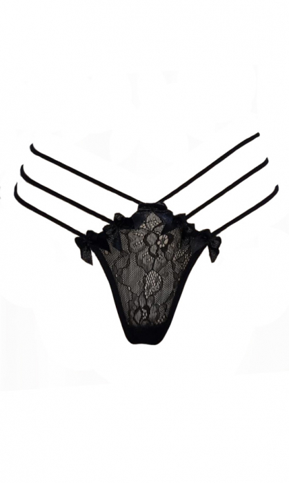 Chilot tanga sexy negru one size(S,M,L) [3]