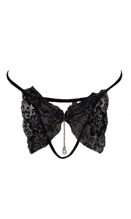 Chilot tanga sexy negru snur [3]