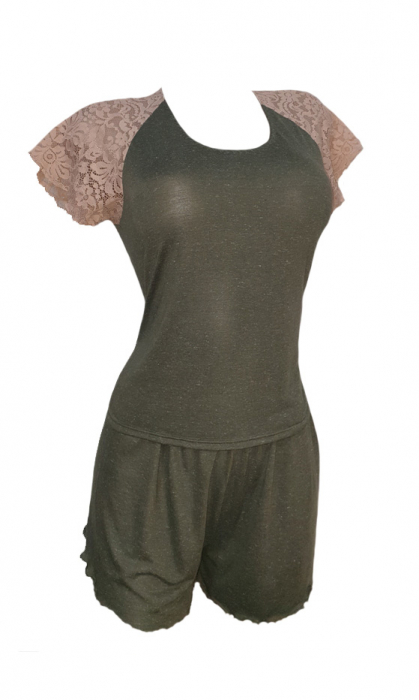 Pijama dama verde [3]