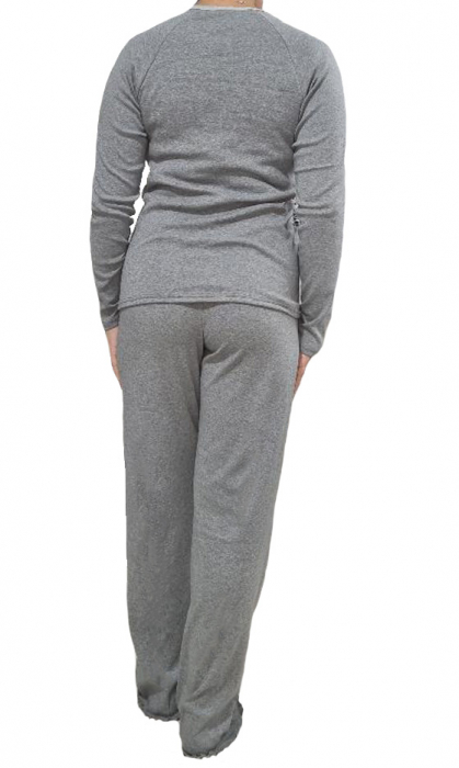 Pijama dama bumbac gri [2]