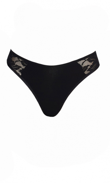 Chilot tanga negru intens [3]