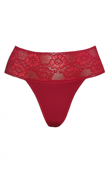 Tanga rosu talie inalta [3]