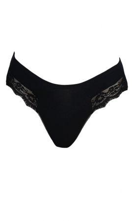 Chilot clasic negru bumbac [2]
