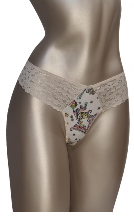 Chilot brazilian dantela crem, bumbac multicolor [0]