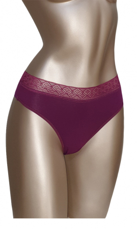 LENJERIE INTIMA - Chilot brazilan mov bumbac