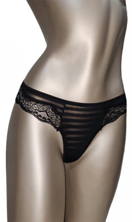 Toate Produsele - Chilot clasic negru/argintiu