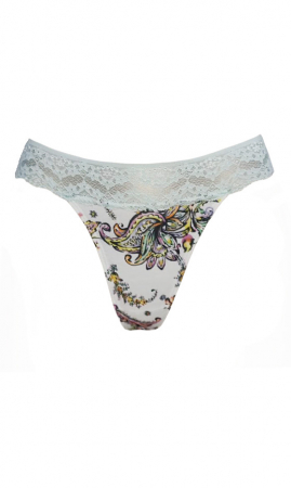 Chilot tanga alb-verde pal [2]