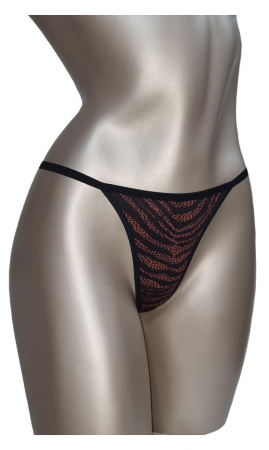 LENJERIE INTIMA - Chilot tanga animal print
