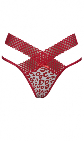 Chilot tanga animal print /rosu one size [2]
