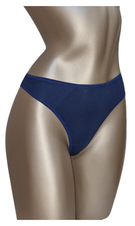 Chilot tanga bleumarin bumbac [0]