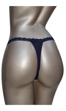 Chilot tanga bleumarin/inimioare [1]