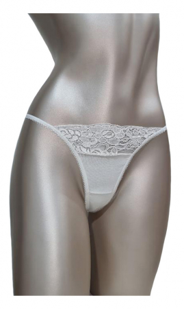 Chilot tanga crem dantela/bumbac [0]
