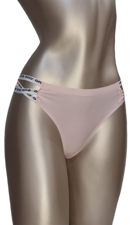 Toate Produsele - Chilot tanga fara cusaturi roz pudra