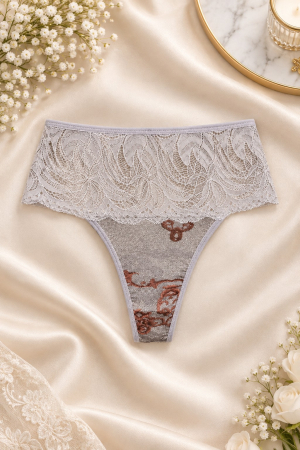 Chiloti tanga - Chilot tanga confectionat din dantela - ioanaboutique.ro