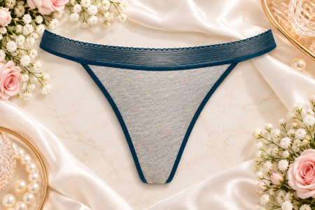 COLECTIE NOUA - Chilot tanga gri/verde