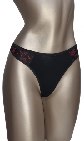 Chilot tanga negru-rosu [0]