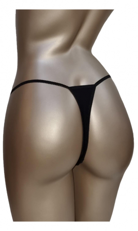 Chilot tanga negru snur [1]