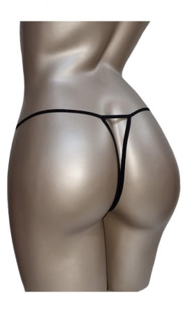 Chilot tanga sexy negru snur [1]