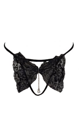 Chilot tanga sexy negru snur [2]