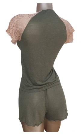 Pijama dama verde [1]