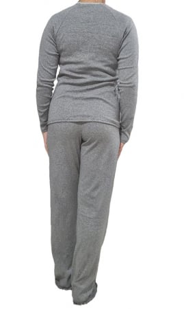 Pijama dama bumbac gri [1]