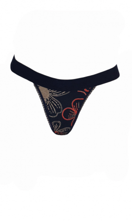 Chilot tanga bleumarin cu corai [2]