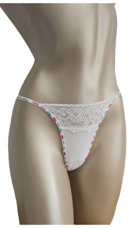 LENJERIE INTIMA - Tanga alb snur