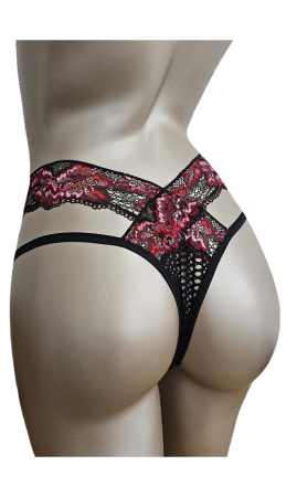 Tanga negru/rosu [4]
