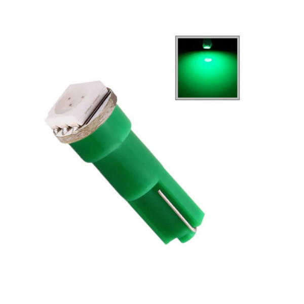 LED T5 1 x 5050, verde, 12 V, 16 mA [2]