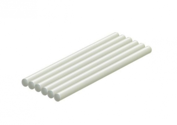 Bară silicon (rezervă plastic) alb, d = 11 mm, L = 270 mm [4]