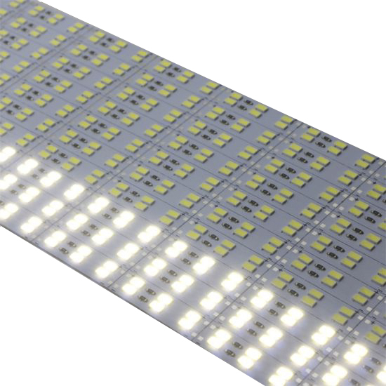 2835 Hard Strip Cold - Banda aluminiu cu led 2835, alb rece, 144 LED/m un rând, 12 V, 1.21 A, 1 m [1]