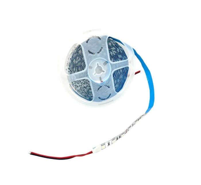 Banda LED 5050 albastra 60LED/m, 12V DC, IP20, 5m [2]