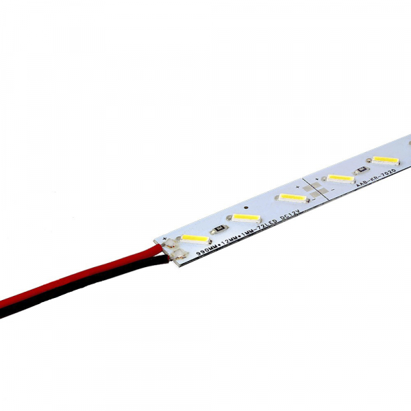 7030 Hard Strip - Banda aluminiu cu LED, alb cald 72 LED/m, 12 V [2]