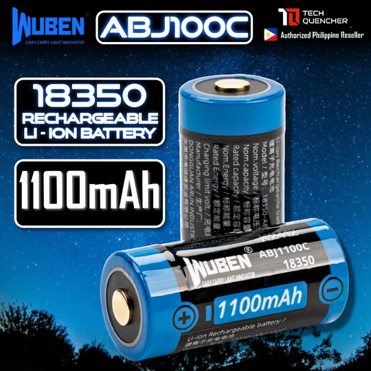 Acumulator de schimb WUBEN ABJ1100C 3.7V 1100mAh 18350 4.07Wh [1]