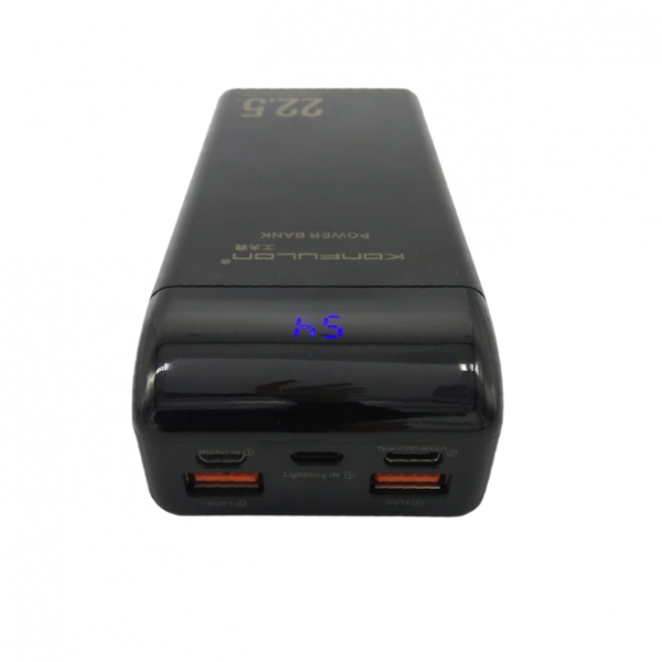 Acumulator extern 30000mAh negru Konfulon P30Q-BLK, 2 iesiri USB + 1 iesire Type C, functie PD [2]