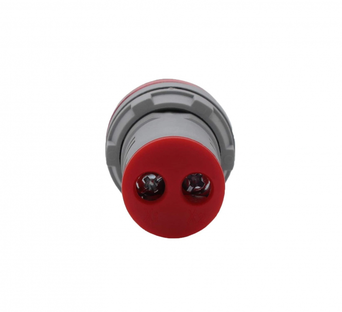 Voltmetru de panou AC 240V rosu AD127-D22-VMC22 [5]