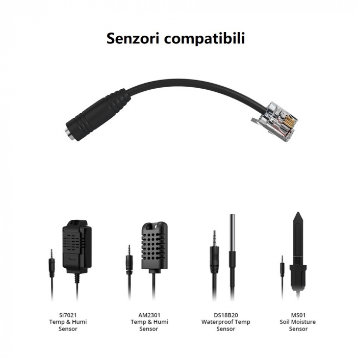 Adaptor de la audio jack la RJ9 pentru senzori Sonoff  [2]