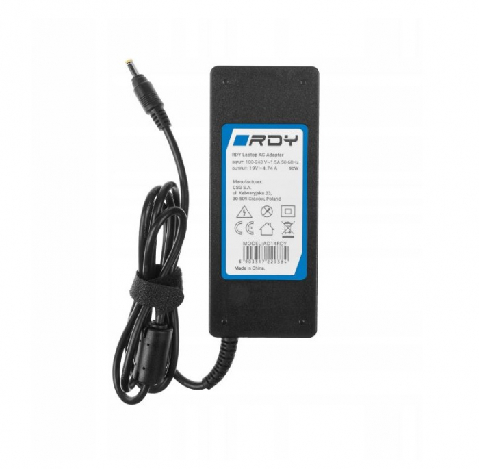 Alimentator laptop  cod AD14RDY 19V 4,74A  90W 4,8-1,7 mm, drept  pin: NU. HP Pavilio [2]