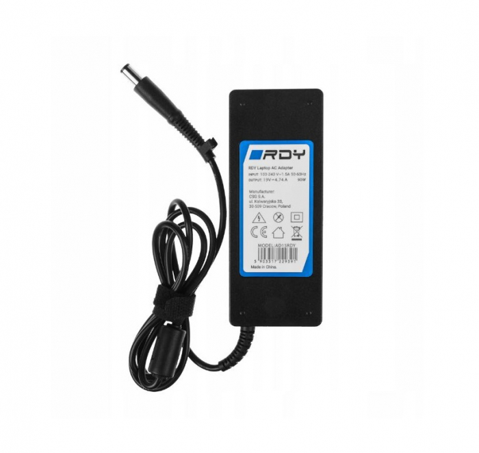 Alimentator laptop  cod AD15RDY 19V 4,74A  90W 7,4-5 mm, drept  pin: DA. HP Pavilio [2]