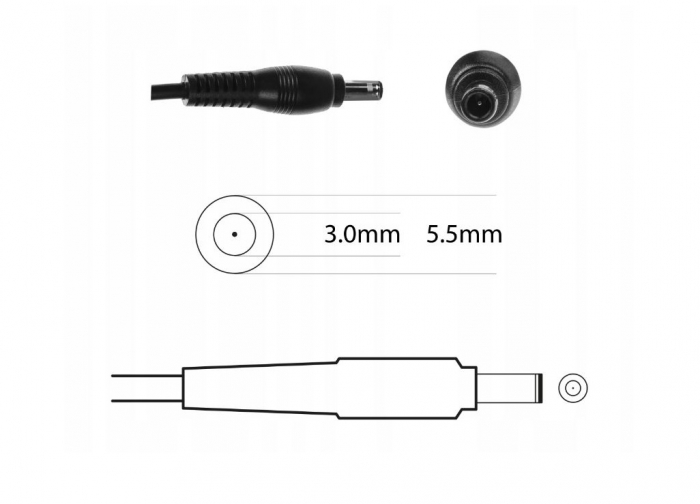 Alimentator laptop  cod AD21RDY 19V 4,74A  90W 5,5-3 mm, drept  pin: DA. Samsung R5 [4]