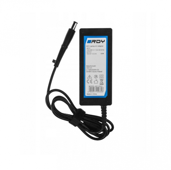 Alimentator laptop RDY cod AD12RDY 18,5V 3,5A  65W 7,4-5 mm, drept  pin: DA. HP 250 G1 [2]