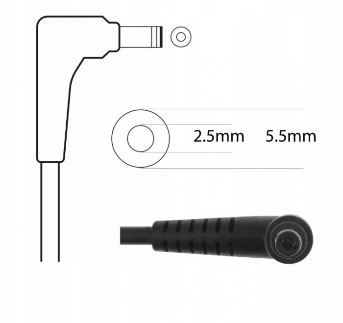 Alimentator laptop RDY cod AD22RDY 19V 6,3A  120W 5,5-2,5 mm, drept  pin: nu. uz general Asus [2]