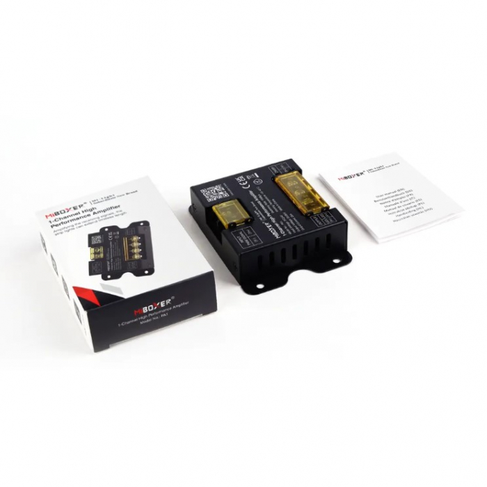 Amplificator LED MiBoxer PA1, 1 canal, DC 24V, max 25A, 10 Mbps, IP20 [3]