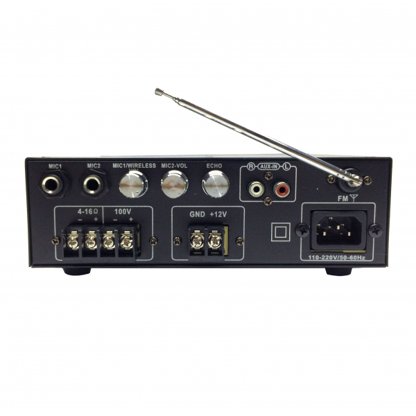 Amplificator multifunctional de linie Winford PA-268A, AC220V/DC12V, 4-16R, 100V [2]