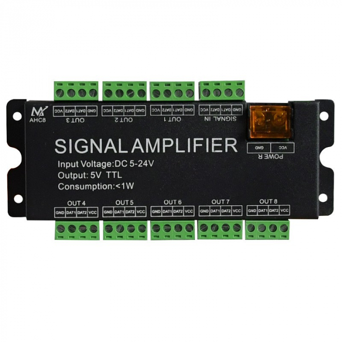 Amplificator pentru banda led, 8CH, DC 5V-24V, AHC8 [1]