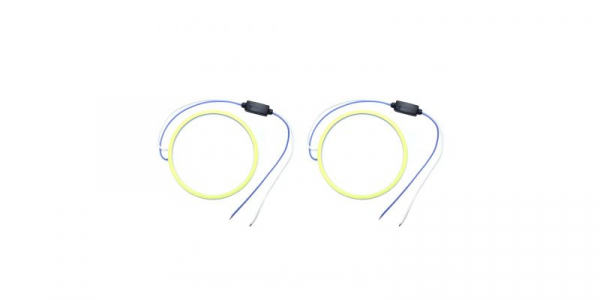 Angel eyes 100mm, LED COB Alb Rece, cablu 30 cm + driver LED90-100B [1]