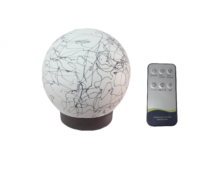 Difuzor umidificator aromaterapie sfera ceramica pictata Li-TC01-Wg [2]