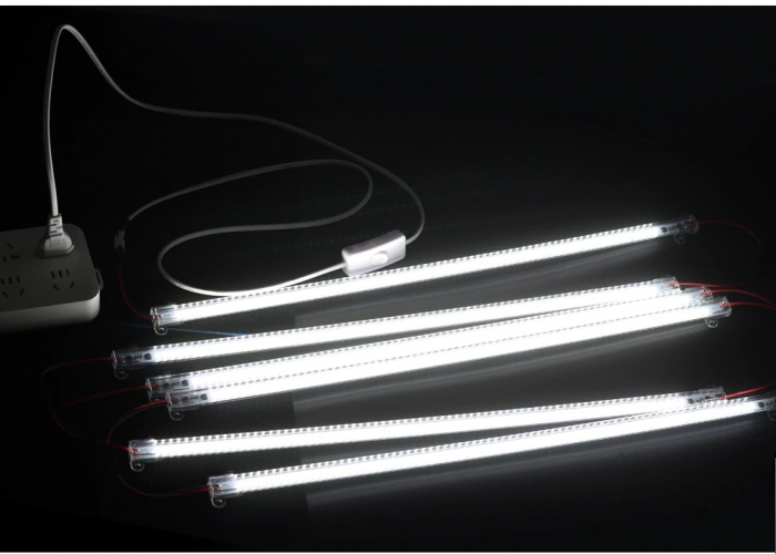 Bagheta led in carcasa din plastic 2835 50cm 72led/m alb rece 220VAC [4]